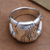 Sterling silver ring, 'Bamboo Glade' - Unisex Sterling Silver Ring with Bamboo Motif (image 2) thumbail