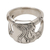 Sterling silver ring, 'Bamboo Glade' - Unisex Sterling Silver Ring with Bamboo Motif thumbail
