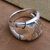 Sterling silver ring, 'Bamboo Glade' - Unisex Sterling Silver Ring with Bamboo Motif (image 2c) thumbail