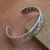 Sterling silver cuff bracelet, 'Fast Forward' - Sterling Silver Cuff Bracelet from Bali (image 2) thumbail