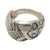 Men's sterling silver band ring, 'Warrior Wing' - Men's Sterling Silver Ring Handmade in Bali thumbail