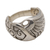 Men's sterling silver band ring, 'Warrior Wing' - Men's Sterling Silver Ring Handmade in Bali (image 2c) thumbail