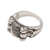 Sterling silver band ring, 'Modern Melange' - Artisan Crafted Sterling Silver Band Ring