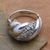 Sterling silver band ring, 'Boundless Inspiration' - Modern Sterling Silver Band Ring from Bali (image 2b) thumbail