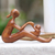 Wood sculpture, 'Mom and Infant' - Natural Suar Wood Mother and Child Sculpture from Bali thumbail
