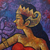 'Dancing with Passion' - Pintura acrílica original firmada de una bailarina de Java