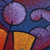'Man and Woman' - Retrato abstracto cubista de una pareja en colores joya