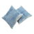 Cotton cushion covers, 'River Flow' (pair) - Blue Tie Dye Cushion Cover Pair