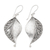Sterling silver dangle earrings, 'Complex Nature' - Sterling Silver Stylized Leaf Dangle Earrings thumbail