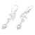 Cultured pearl dangle earrings, 'Celuk Serenity' - Sterling Silver and Cultured Pearl Dangle Earrings