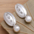 Sterling silver drop earrings, 'Gleaming Baubles' - Sterling Silver Drop Earrings with Spiral Motif