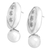 Sterling silver drop earrings, 'Gleaming Baubles' - Sterling Silver Drop Earrings with Spiral Motif