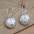 Sterling silver dangle earrings, 'Shining Baubles' - Polished Sterling Silver Dangle Earrings from Bali (image 2c) thumbail