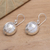 Sterling silver dangle earrings, 'Shining Baubles' - Polished Sterling Silver Dangle Earrings from Bali (image 2d) thumbail