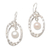 Cultured pearl dangle earrings, 'Undulation' - Cultured Pearl and Sterling Silver Earrings from Bali thumbail