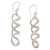 Sterling silver dangle earrings, 'Braided Helix' - Balinese Sterling Silver Helix Dangle Earrings thumbail