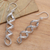 Sterling silver dangle earrings, 'Braided Helix' - Balinese Sterling Silver Helix Dangle Earrings (image 2b) thumbail
