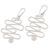 Sterling silver dangle earrings, 'Switchback' - Polished Sterling Silver Dangle Earrings