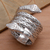 Sterling silver band ring, 'Hydra' - Unisex Two Headed Snake Ring in Sterling Silver (image 2) thumbail