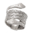 Sterling silver band ring, 'Hydra' - Unisex Two Headed Snake Ring in Sterling Silver thumbail