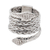 Sterling silver band ring, 'Hydra' - Unisex Two Headed Snake Ring in Sterling Silver (image 2d) thumbail