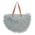 Bolso bandolera de fibras naturales con detalles en piel - Bolso de hombro de hoja de piña tejido a mano con correas de cuero