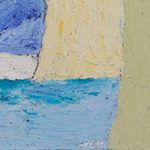 'Waiting' - Colorful Signed Original Abstract Painting on Canvas