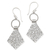 Sterling silver dangle earrings, 'Lamak' - Balinese Sterling Silver Dangle Earrings