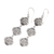 Sterling silver dangle earrings, 'Four-Petaled Flowers' - Artisan Crafted Sterling Silver Dangle Earrings (image 2b) thumbail