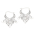 Sterling silver hoop earrings, 'Untamed Beauty' - Modern Free-Form Sterling Silver Jungle Tendril Earrings thumbail