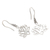 Ohrhänger aus Sterlingsilber - Handgefertigte Lotusblüten-Ohrringe aus Sterlingsilber