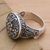 Sterling silver cocktail ring, 'Crown of Flowers' - Bali Artisan Crafted Floral Cocktail Ring (image 2c) thumbail
