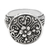 Sterling silver cocktail ring, 'Crown of Flowers' - Bali Artisan Crafted Floral Cocktail Ring (image 2e) thumbail