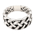 Sterling silver band ring, 'Bright Braid' - Bold Braided Sterling Silver Ring Handcrafted in Bali (image 2f) thumbail