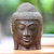 Hibiskus-Holzskulptur - Zweiseitige Buddha-Skulptur aus Hibiskusholz