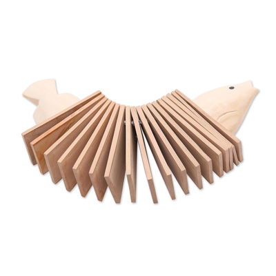 Instrumento de percusión de madera - Instrumento de percusión clacker balinés de madera tallada a mano