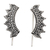 Sterling silver climber earrings, 'Magnificent Crown' - Traditional Balinese Sterling Silver Ear Climber Earrings (image 2a) thumbail