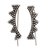 Kletterohrringe aus Sterlingsilber, „Diadem“ – Traditionelle silberne Ohrkletterohrringe aus Bali