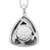 Collar colgante de plata esterlina - Collar de flor de plata balinés moderno