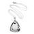 Collar colgante de plata esterlina - Collar de flor de plata balinés moderno