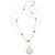 Sterling silver pendant necklace, 'Carnation Stations' - Balinese Carved Carnation and Silver 925 Necklace