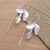 Sterling silver drop earrings, 'Triple Leaf' - Triple Leaf Sterling Silver Drop Earrings thumbail