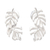 Sterling silver drop earrings, 'Tropical Plant' - Handcrafted Balinese Sterling Silver Leaf Earrings