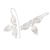 Sterling silver drop earrings, 'Spring Tribute' - Floral Drop Earrings Hand Crafted in Sterling Silver
