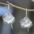 Sterling silver drop earrings, 'Prairie Primrose' - Flower Earrings Hand Crafted in Sterling Silver thumbail