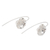 Sterling silver drop earrings, 'Prairie Primrose' - Flower Earrings Hand Crafted in Sterling Silver (image 2d) thumbail
