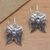 Blue topaz dangle earrings, 'Wings of Flight' - Artisanal Balinese Silver Wings Earrings with Blue Topaz (image 2) thumbail