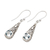 Blue topaz dangle earrings, 'Expression of Joy' - Balinese Fair Trade Silver and Blue Topaz Earrings (image 2c) thumbail