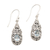 Blue topaz dangle earrings, 'Azure Raindrop' - Sterling Silver Dangle Earrings with Blue Topaz Teardrops thumbail