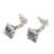 Sterling silver dangle earrings, 'Enlightened Bliss' - Handmade Buddha Curl Motif Sterling Silver Dangle Earrings (image 2e) thumbail